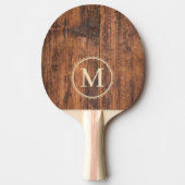 Raquette De Ping Pong Reclaimed Wood Monogram (Devant)