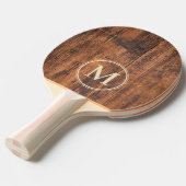 Raquette De Ping Pong Reclaimed Wood Monogram (Devant Angle)