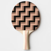 Raquette De Ping Pong Rectangles géométriques Brown Mocha Noir (Devant)