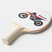 Raquette De Ping Pong Red dirt bike motorcycle (Devant Angle)