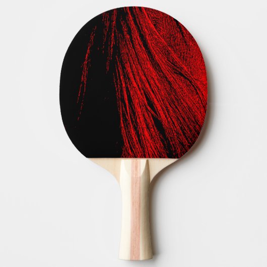 Raquette De Ping Pong Red Horse Mane Ping Pong Paddle Abstrait (Devant)