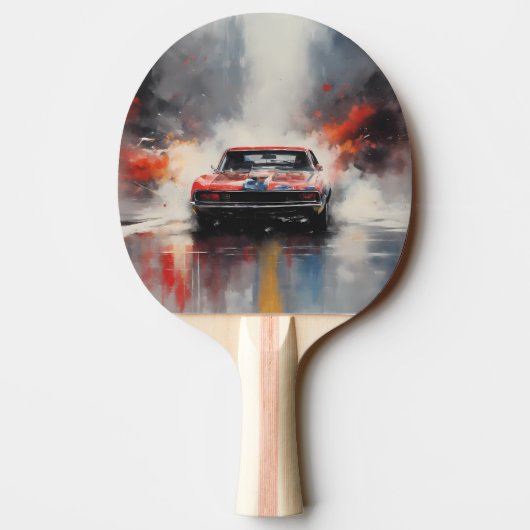 Raquette De Ping Pong Red Muscle Car direction (Dos)