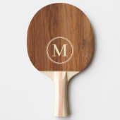 Raquette De Ping Pong Red Oak Wood Monogram (Devant)