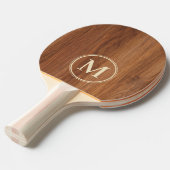 Raquette De Ping Pong Red Oak Wood Monogram (Devant Angle)