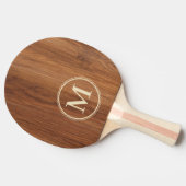 Raquette De Ping Pong Red Oak Wood Monogram (Côté)