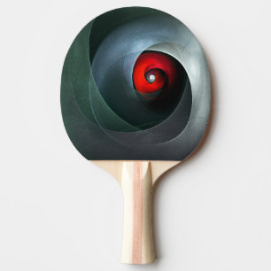 Raquette De Ping Pong Red Swirl Artistique moderne Art Abstrait Motif #1