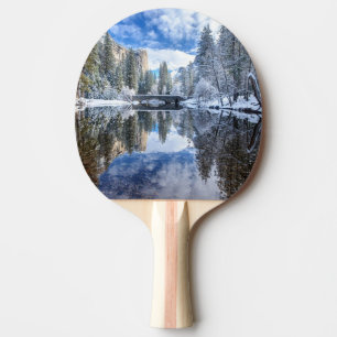 Raquette De Ping Pong Réflexion d'hiver chez Yosemite