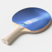 Raquette De Ping Pong Réfraction de lumière bleue (Devant Angle)