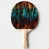 Raquette De Ping Pong Regardant dans l'abstrait du feu (Devant)
