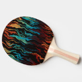 Raquette De Ping Pong Regardant dans l'abstrait du feu (Côté)
