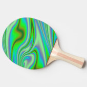 Raquette De Ping Pong Remous abstrait vert (Côté)