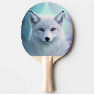 Raquette De Ping Pong Renard blanc Extraordinaire sur Icy Land