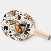 Raquette De Ping Pong Renard mignon et points sans couture (Côté)
