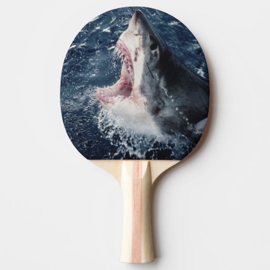 Raquette De Ping Pong Requin élevé bouche ouverte (Devant)