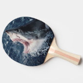Raquette De Ping Pong Requin élevé bouche ouverte (Côté)