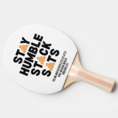 Raquette De Ping Pong RESTER HUMBLE STACK SATS Crypto (Côté)