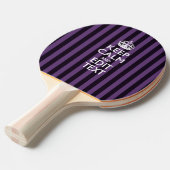 Raquette De Ping Pong Restez calme et personnel sur la déco mauve (Devant Angle)