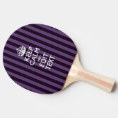 Raquette De Ping Pong Restez calme et personnel sur la déco mauve (Côté)