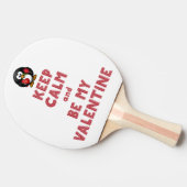 Raquette De Ping Pong Restez calme et soyez mon Ping Pong Valentine Padd (Côté)