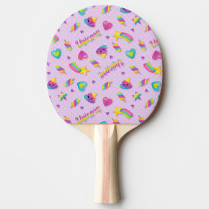 Raquette De Ping Pong Retour en caoutchouc rouge