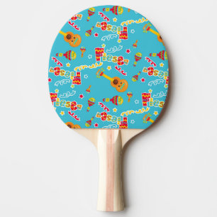 Raquette De Ping Pong Retour en caoutchouc rouge