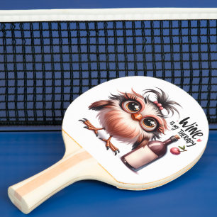 Raquette De Ping Pong Retour en caoutchouc rouge