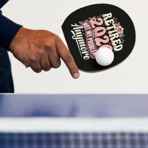 Raquette De Ping Pong Retraité 2026 Plus Mon Problème Fleurs