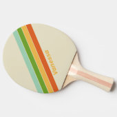 Raquette De Ping Pong Rétro ABC Rue Rayée avec Nom (Côté)