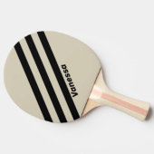 Raquette De Ping Pong Rétro Alabaster Trois Bandes avec Nom (Côté)