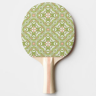 Raquette De Ping Pong Rétro arrière - plan coloré 2 de motif