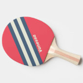 Raquette De Ping Pong Retro Beach Club avec nom (Côté)