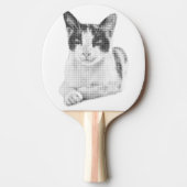 Raquette De Ping Pong Retro Cat Halftone (Devant)