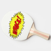 Raquette De Ping Pong Retro Comic Whack ! raquette de ping-pong (Côté)