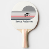 Raquette De Ping Pong Rétro Déplaisant avec nom (Devant)
