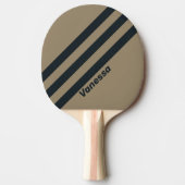 Raquette De Ping Pong Retro Desert Trois bandes avec nom (Devant)