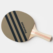 Raquette De Ping Pong Retro Desert Trois bandes avec nom (Côté)