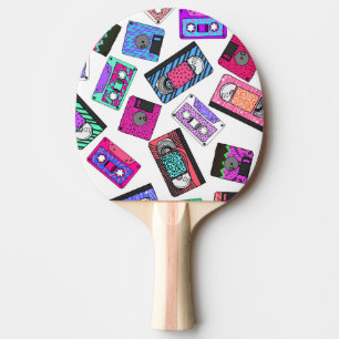 Raquette De Ping Pong Rétro enregistreurs à cassettes modelés des ann