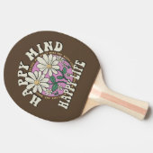 Raquette De Ping Pong Retro Happy Mind Happy Life (Côté)