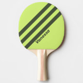 Raquette De Ping Pong Retro Moss Fade Trois bandes avec nom (Devant)