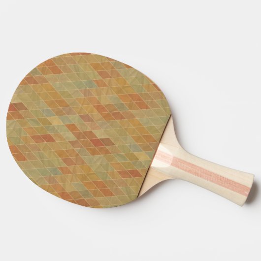 Raquette De Ping Pong Rétro motif géométrique 2 (Côté)