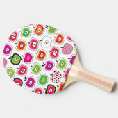 Raquette De Ping Pong Rétro motif mignon de pomme (Côté)