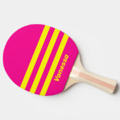 Raquette De Ping Pong Retro Sun Soaked Three Across Striping with Name (Côté)