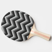 Raquette De Ping Pong Rétro zigzag Chevron de motif (Côté)