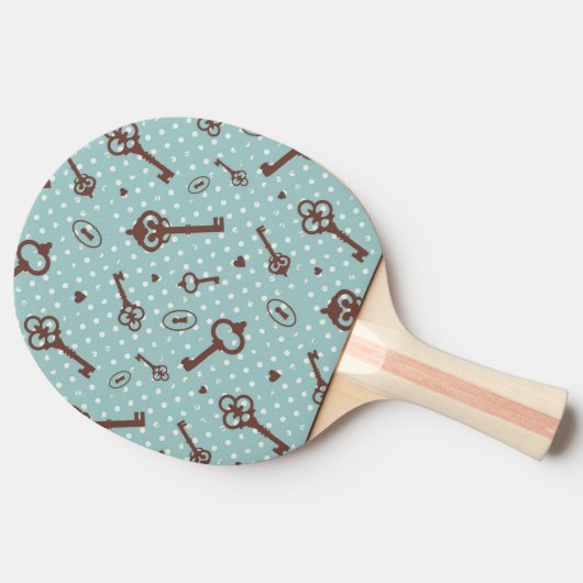 Raquette De Ping Pong Rétros clés de Valentine (Côté)