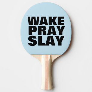 RAQUETTE DE PING PONG RÉVEILLER PRAY SLAY, CHRISTIAN PING PONG PADDLES