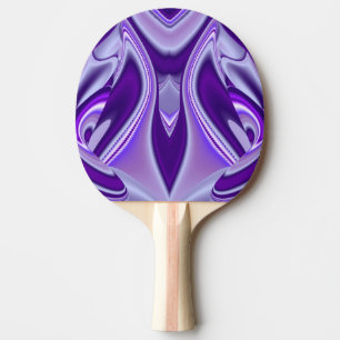 Raquette De Ping Pong Rêves arc-en-ciel à fleurs violettes