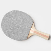 Raquette De Ping Pong Revêtement floral gris (Côté)