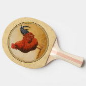 Raquette De Ping Pong Rhode Island Red Rooster Yellow Arrière - plan (Côté)
