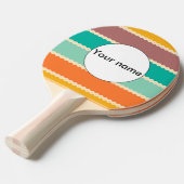 Raquette De Ping Pong Rhombus lignes conception abstraite (Devant Angle)