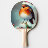 Raquette De Ping Pong Robin de Noël (1) (Dos)